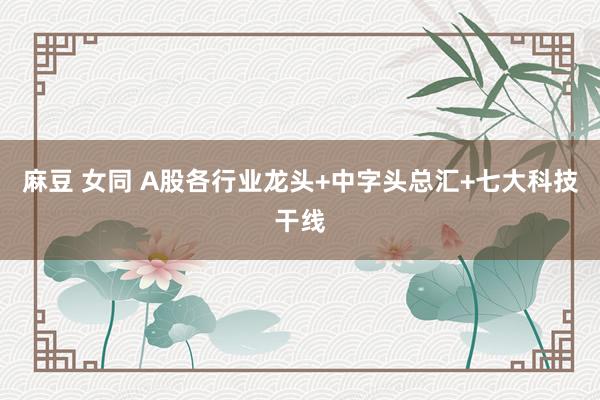 麻豆 女同 A股各行业龙头+中字头总汇+七大科技干线