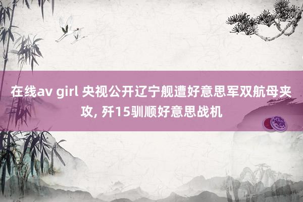 在线av girl 央视公开辽宁舰遭好意思军双航母夹攻， 歼15驯顺好意思战机